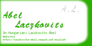 abel laczkovits business card